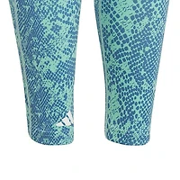 Junior Girls' [8-16] AEROREADY Animal Print Optime 7/8 High Rise Pocket Legging