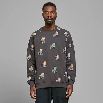 Men's Malmoe Lawn Chair AOP Sweatshirt