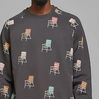 Men's Malmoe Lawn Chair AOP Sweatshirt
