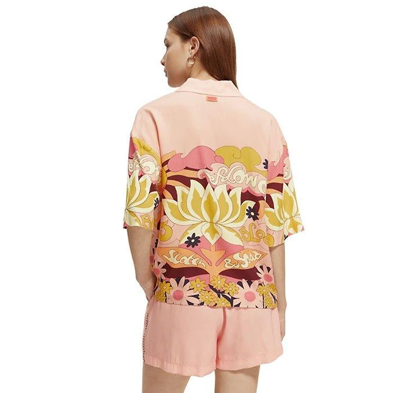 Women's Printed Camp Shirt