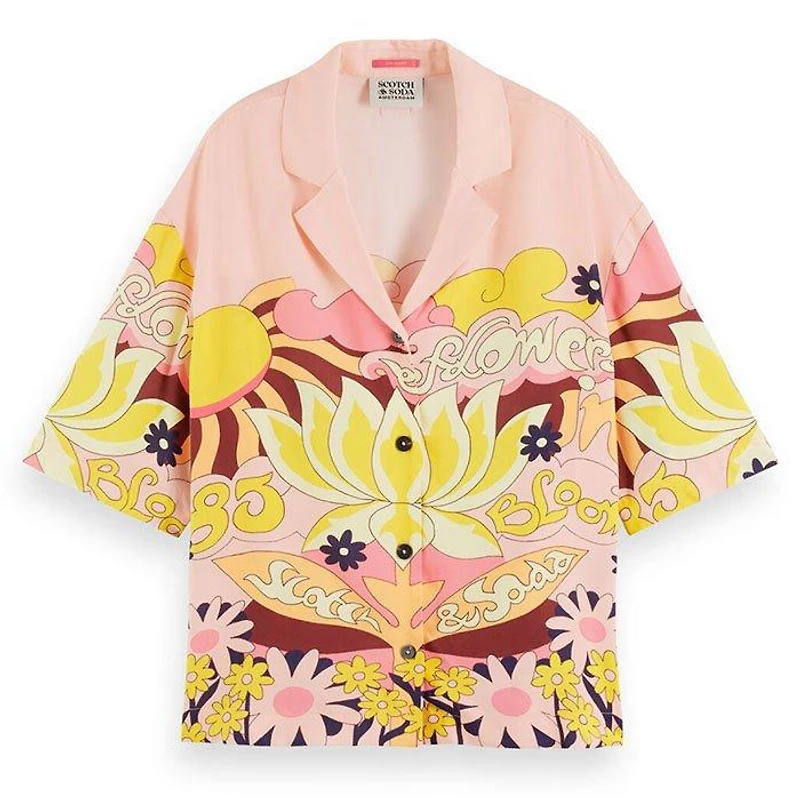 Women's Printed Camp Shirt