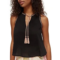Women's Tassel Tie Tank Top