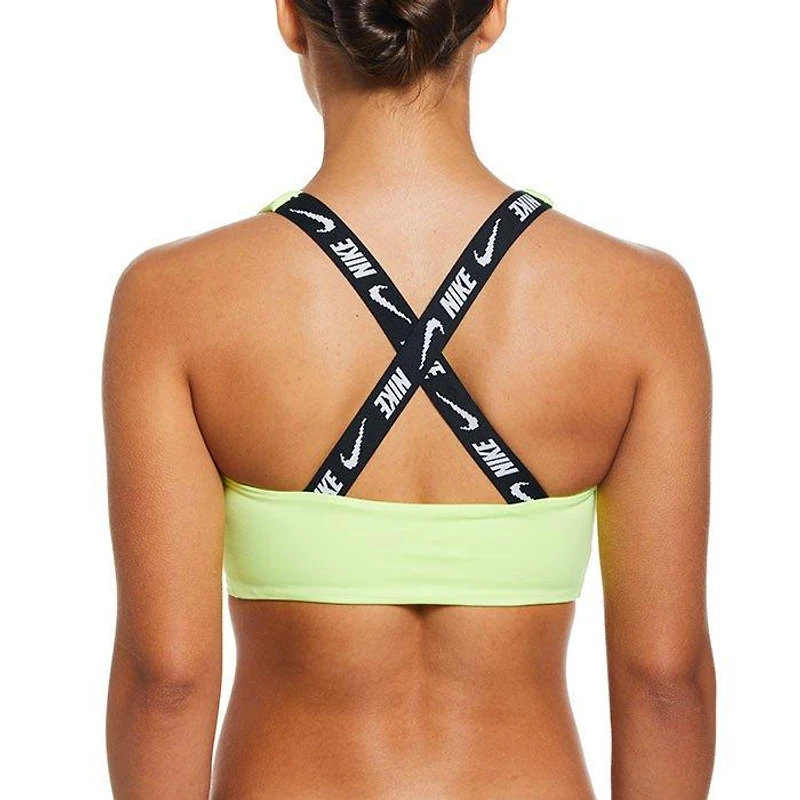Women's Logo Tape Crossback Midkini Top