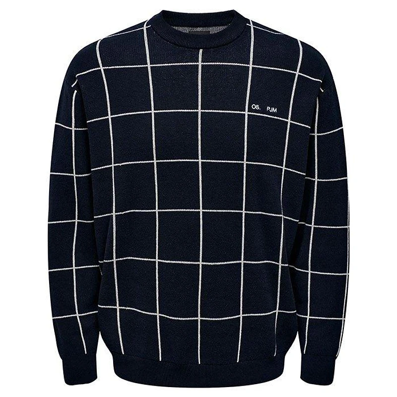 Men's Knight Check Crew Sweater