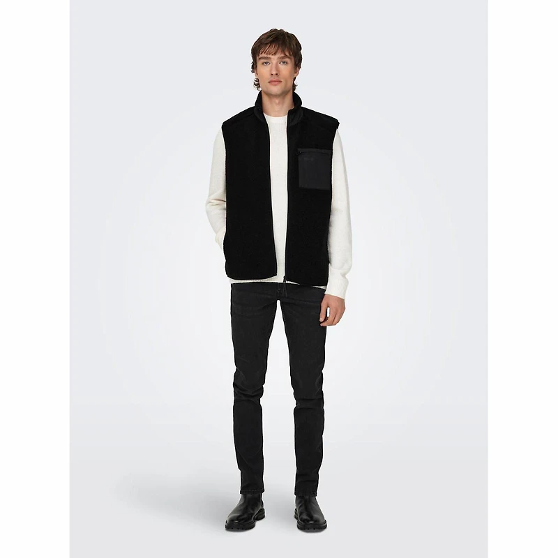 Men's Sherpa Fleece Vest