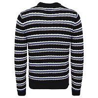Men's Crochet Stripe Sweater
