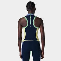 Women's Power Zip Back Crop Workout Tank Top