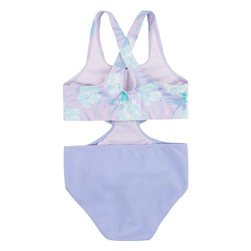 Junior Girls' [7-16] Tie-Front One-Piece Monokini