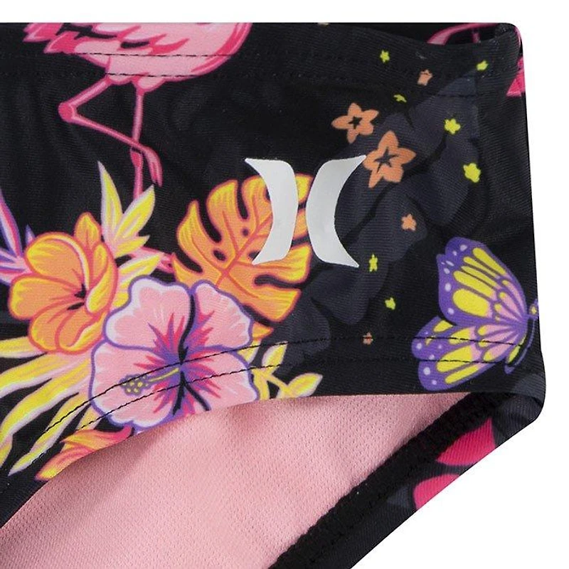 Girls' [4-6X] Floral Rashguard Two-Piece Set