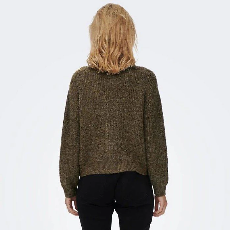 Women's High Neck Knit 1/4-Zip Sweater