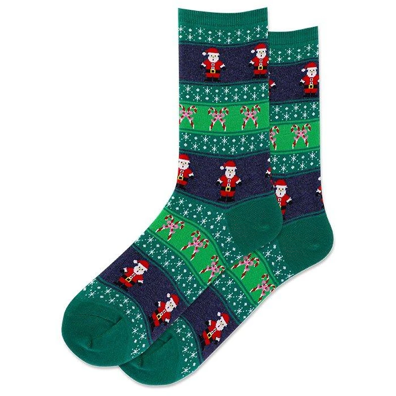 Women's Santa Fair Isle Sock