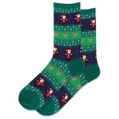 Women's Santa Fair Isle Sock