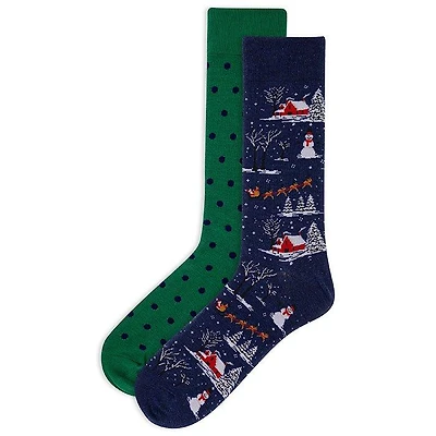 Men's Christmas Sock (2 Pack)