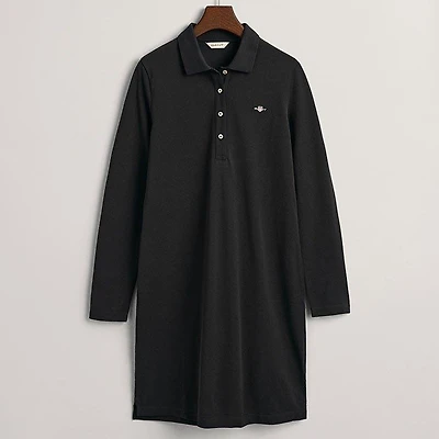 Women's Slim Shield Long Sleeve Pique Dress