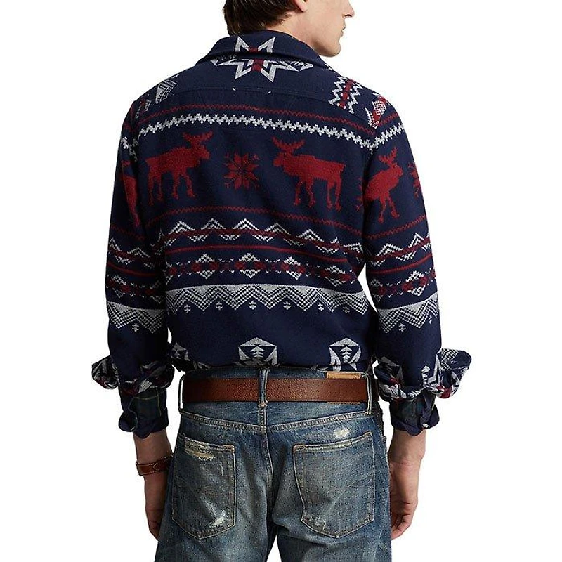 Men's Classic Fit Jacquard Work Shirt