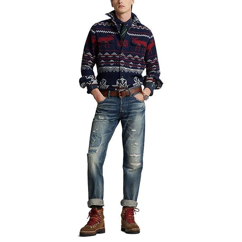 Men's Classic Fit Jacquard Work Shirt