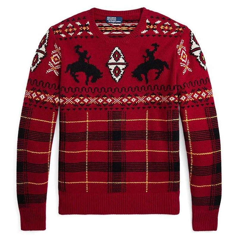 Men's Western-Inspired Fair Isle Sweater