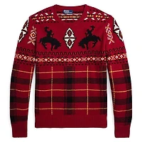 Men's Western-Inspired Fair Isle Sweater