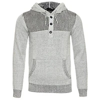 Men's Blocked Knit Hoodie