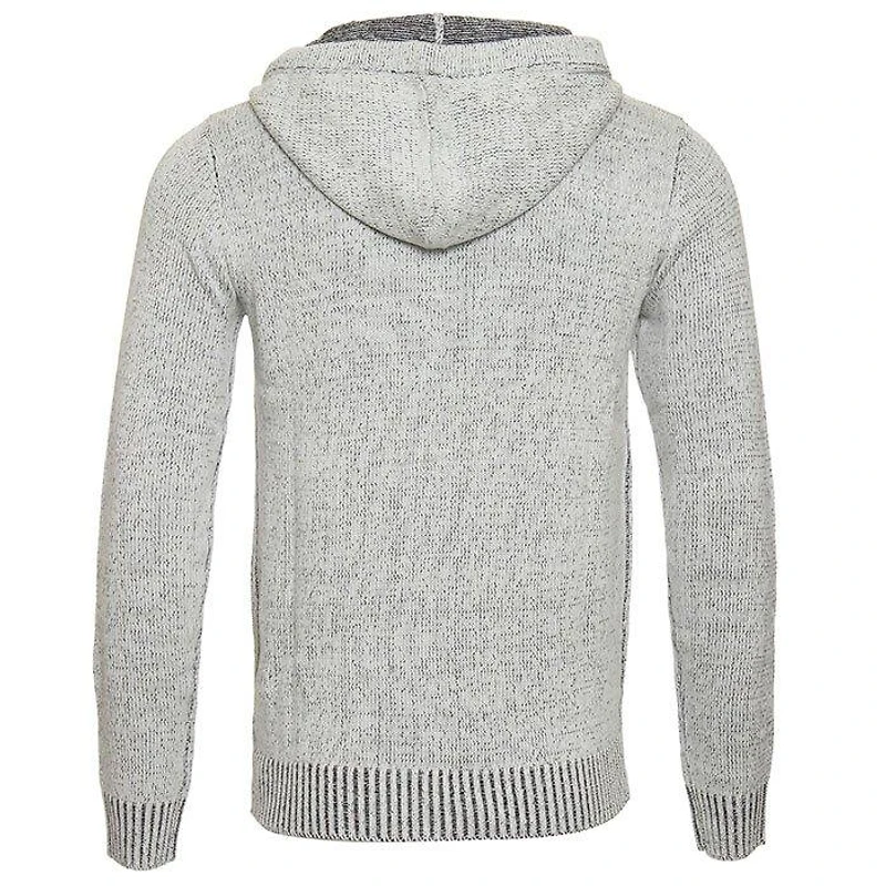 Men's Blocked Knit Hoodie