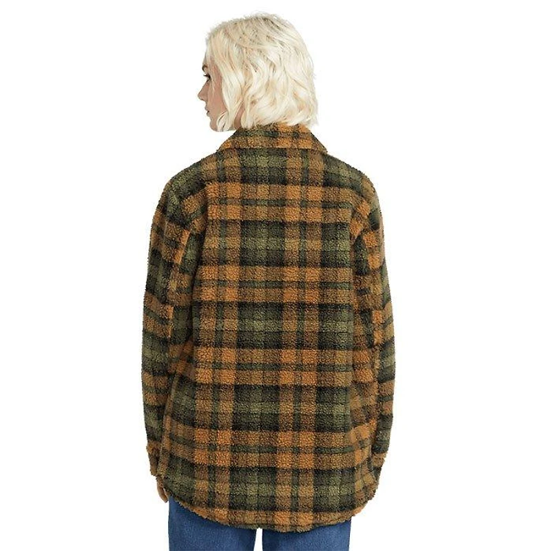 Women's Silent Sherpa Plaid Jacket