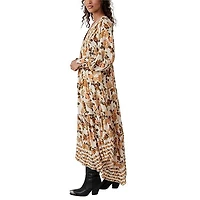 Women's Rows of Roses Maxi Dress