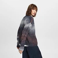 Women's Gradient Open Knit Sweater