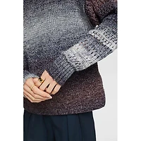 Women's Gradient Open Knit Sweater