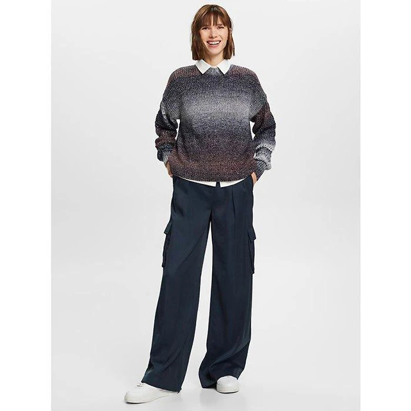 Women's Gradient Open Knit Sweater