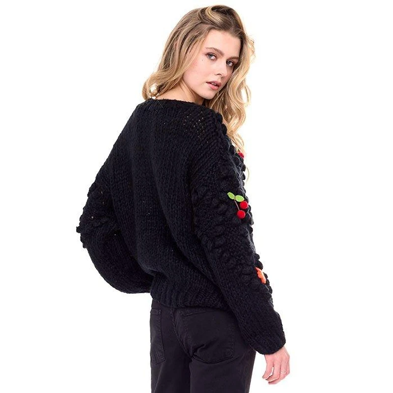 Women's Pretty Pom Cardigan