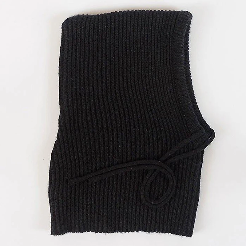 Women's Ribbed Knit Hood