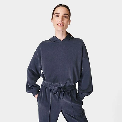 Women's Sand Wash CloudWeight Crop Hoodie