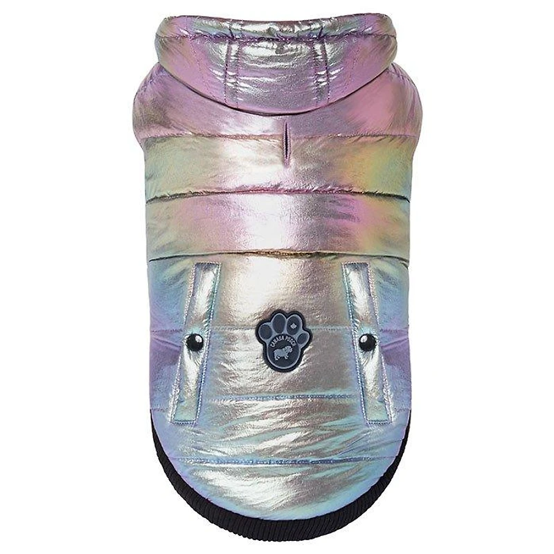 Shiny Puffer Dog Jacket (Size