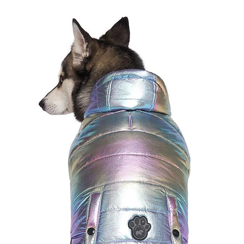 Shiny Puffer Dog Jacket (Size 18)