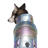 Shiny Puffer Dog Jacket (Size 18)