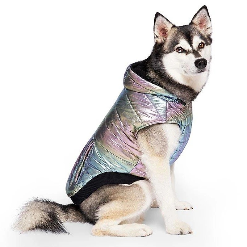 Shiny Puffer Dog Jacket (Size 18)