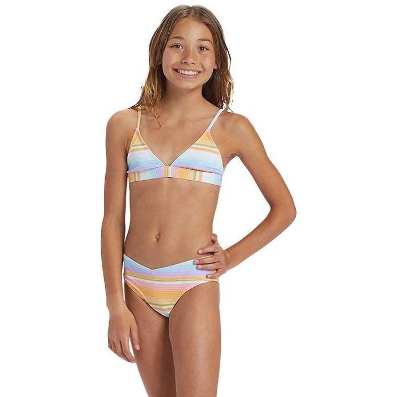 Junior Girls' [7-14] Blissed Out Banded Tri Two-Piece Bikini