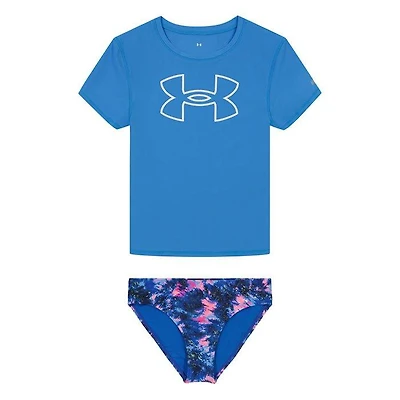 Junior Girls' [7-16] Multi Dye Rashguard Two-Piece Set