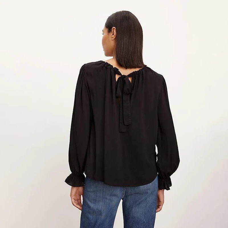 Women's Bristol Neck Tie Top
