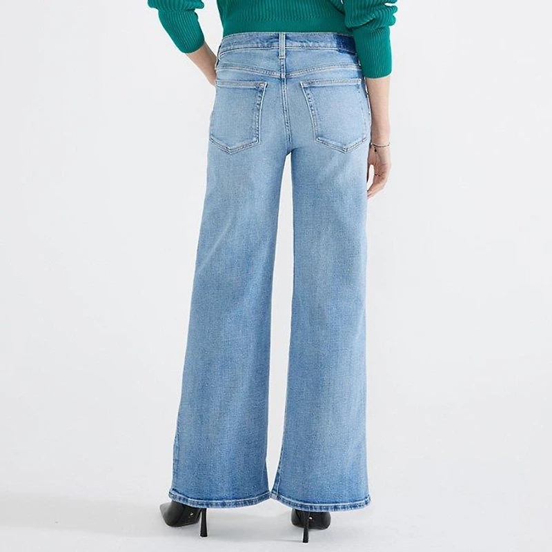 Women's Romi Mid Rise Wide Leg Jean