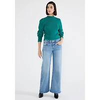 Women's Romi Mid Rise Wide Leg Jean