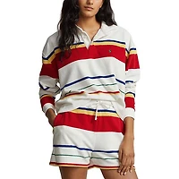Women's Striped Terry Rugby Shirt