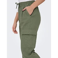 Women's Caro Linen-Blend Cargo Pant