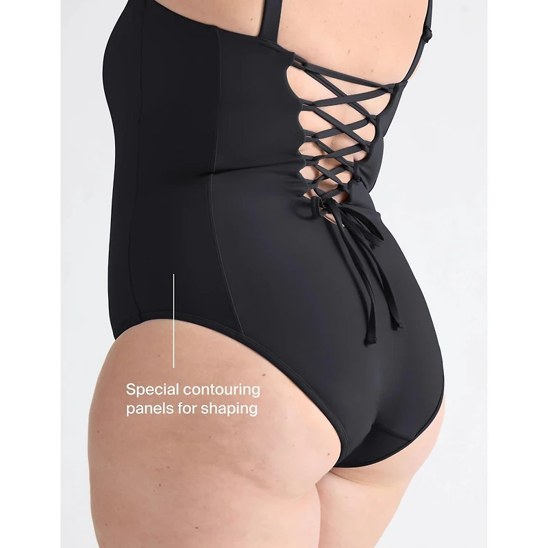 Women's Cinch Leakproof Shaper One-Piece Swimsuit
