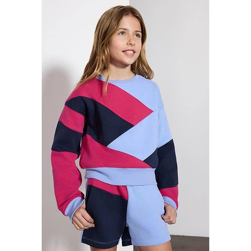 Junior Girls' [7-16] The Cozy Colourblock Pullover Sweatshirt