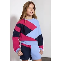 Junior Girls' [7-16] The Cozy Colourblock Pullover Sweatshirt