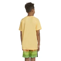 Junior Boys' [8-16] UPF Ombre Logo Short Sleeve Rashguard