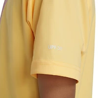 Junior Boys' [8-16] UPF Ombre Logo Short Sleeve Rashguard