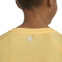 Junior Boys' [8-16] UPF Ombre Logo Short Sleeve Rashguard