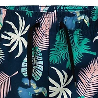 Boys' [4-7] Tropical Palm Rashguard + Swim Trunk Two-Piece Set